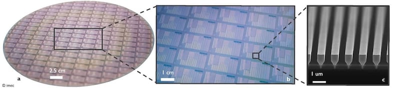 A 300-mm silicon wafer