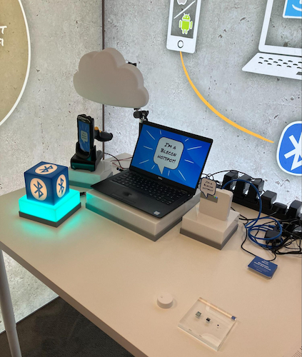 A demo of Blecon's technology