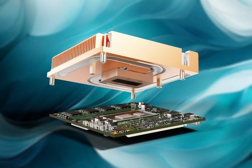 A rendering of Congatec’s new heat pipe cooling solution