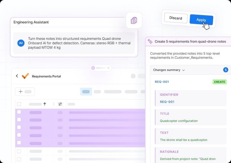 Agentic requirements engineering can help you organize and prioritize
your design needs.