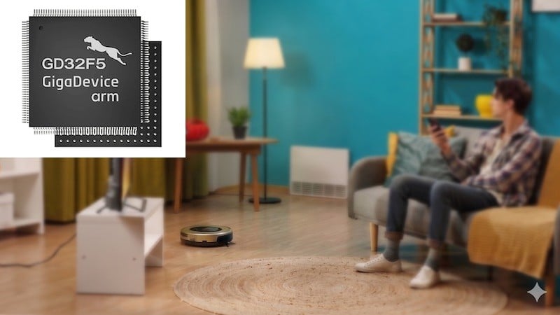 The GD32F5HC MCU is designed for compact embedded systems, enabling real-time processing in HMI and edge applications, including Smart Home and consumer devices.