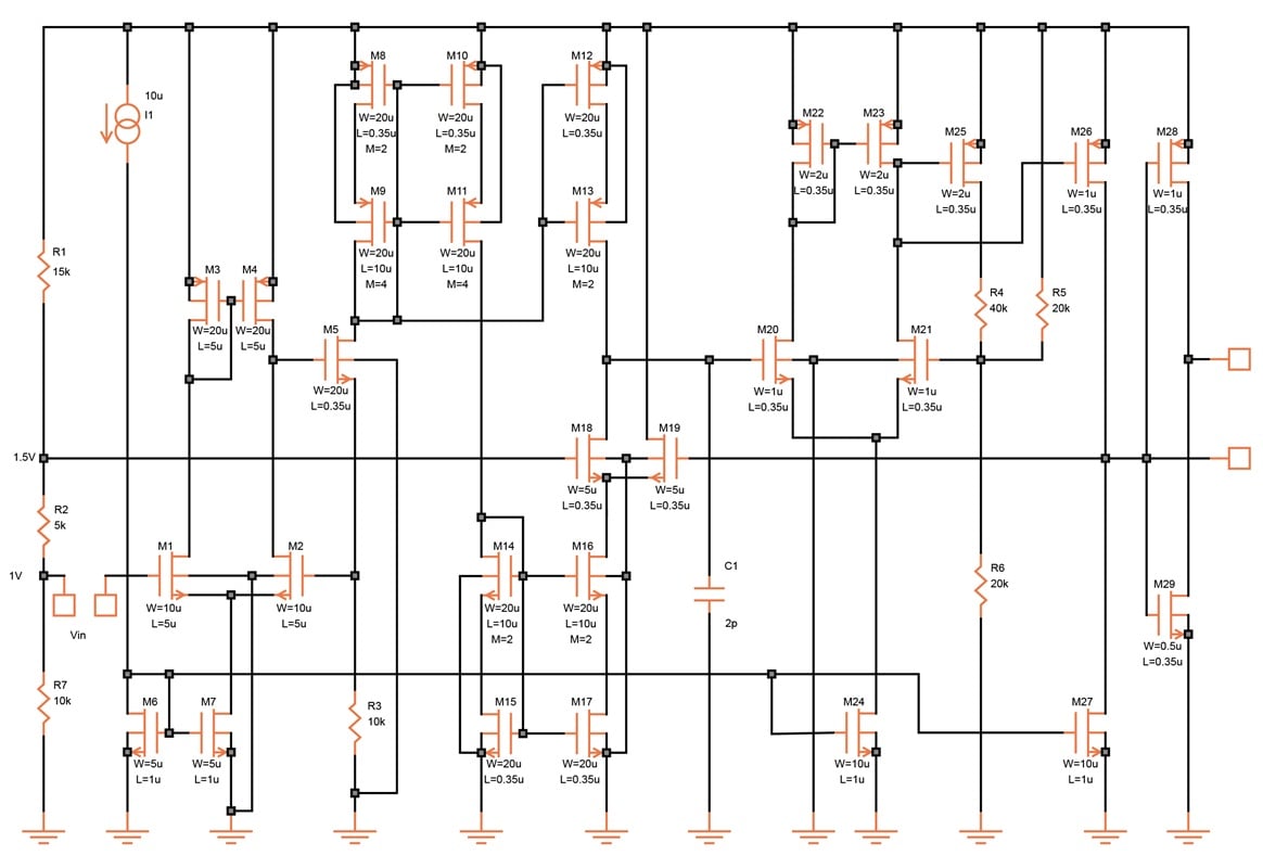VCO with a Schmitt trigger.