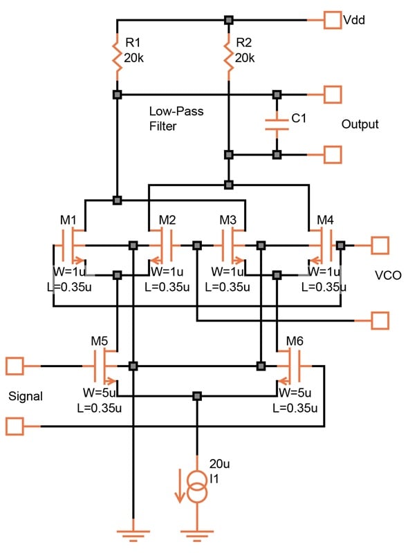 Phase detector schematic.