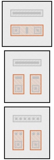 Two-emitter NPN transistors.