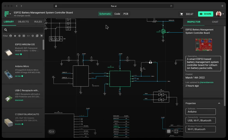 Flux design tool with AI copilot
