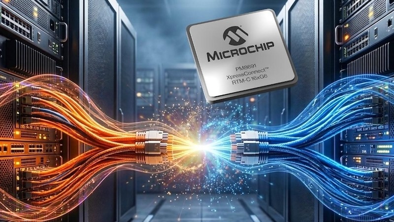 PM8691 XpressConnect RTM-C 16xG6 is a PCIe 6.0/CXL 3.1 compatible retimer chip.