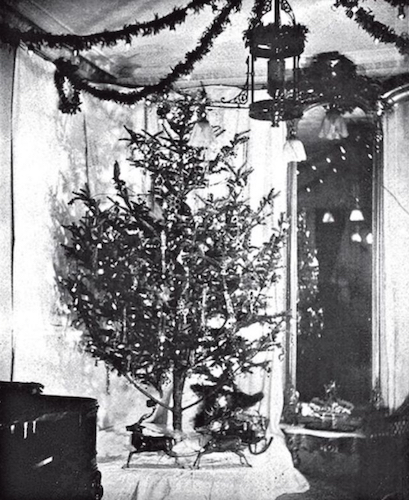 Edward H. Johnson Johnson's Christmas tree in 1882