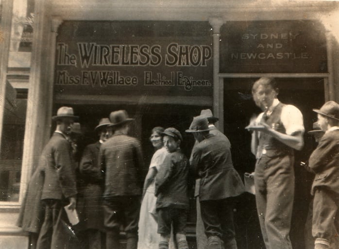 Florence McKenzie’s electrical shop circa 1928