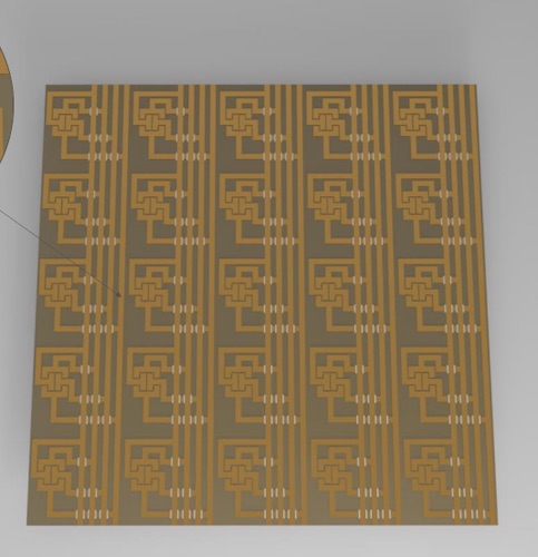 A printed force-sensitive polymer array
