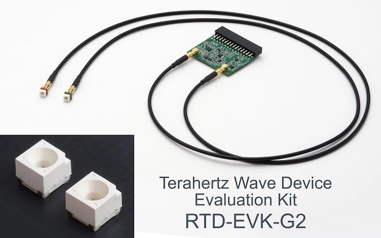 Rohm is making its 2nd Generation terahertz (THz) wave oscillation device available via the RTD-EVK-G2 Terahertz Wave Device Evaluation Kit.