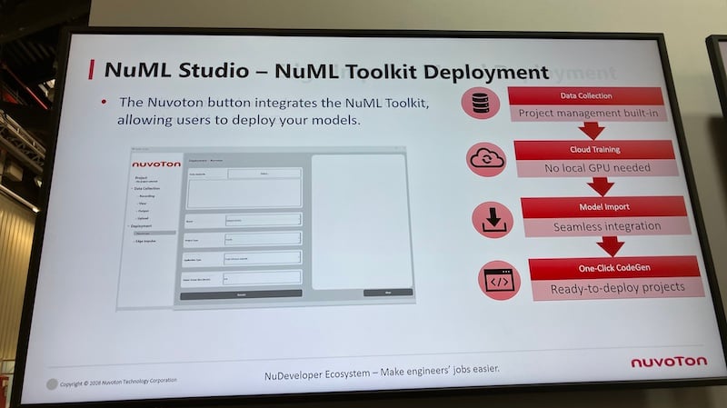 AI tools are a key part of Nuvoton’s offerings aimed at making AI-based systems easier to develop.