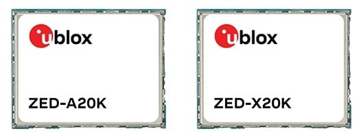 U-blox introduced the ZED-X20K and ZED-A20K GNSS modules for ADAS and autonomous vehicles.