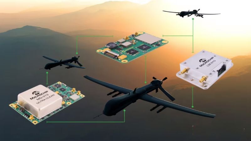 Microchip is targeting these compact timing systems at aerospace and defense