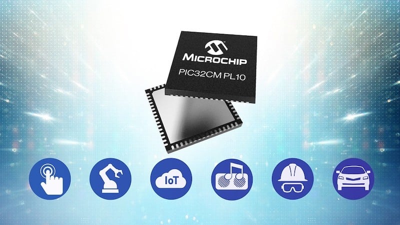 Microchip’s PIC32CM-PL10 microcontroller.