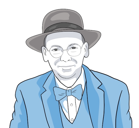 Illustration of Mike Engelhardt, creator of LTspice and QSPICE