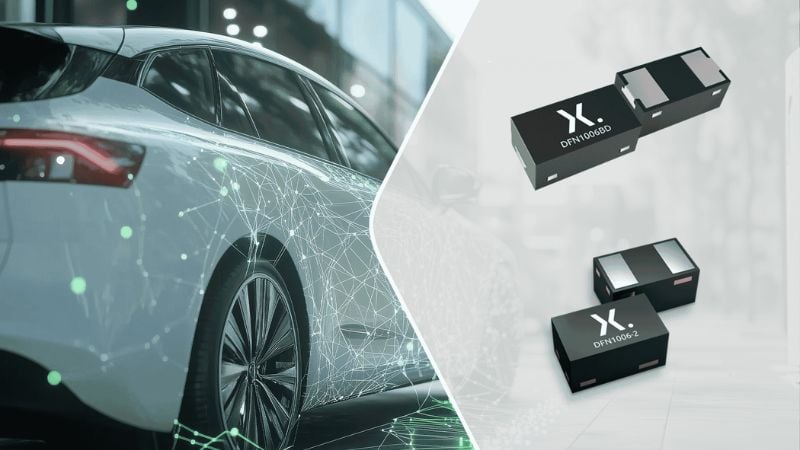 Nexperia has released the PESD1ETH10L-Q and the PESD1ETH10LS-Q