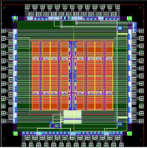 Numem’s test chip layout