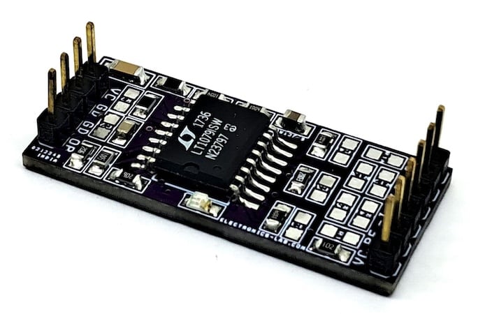 Figure 1. The assembled Instrumentation Amplifier with Bias Current
Cancellation module.
