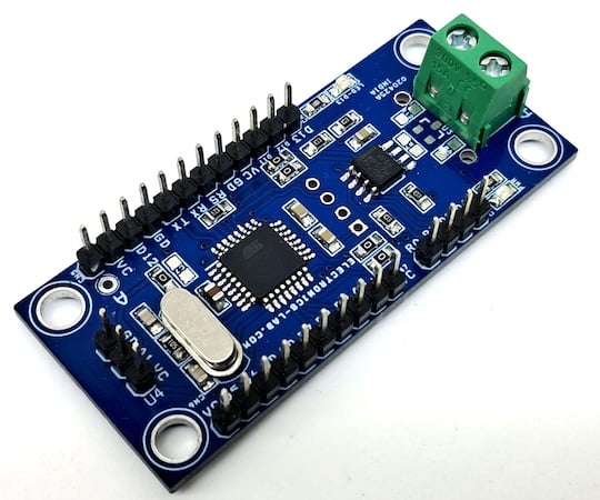 Figure 1. The assembled RS485 Linear Hall Sensor Interface Board.
