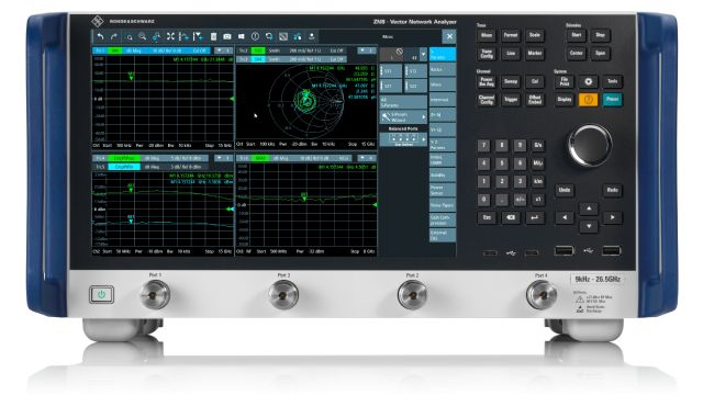 The R&S ZNB3000 vector network analyzer