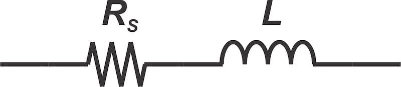 Equivalent circuit model for series representation of core losses.