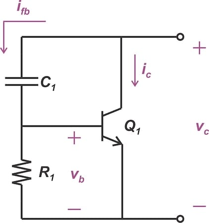Simplified schematic of a reactance modulator.