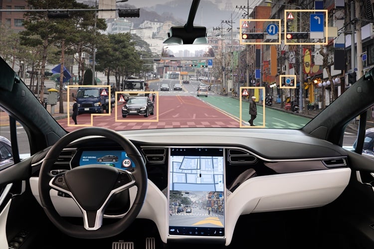 Edge AI allows self-driving vehicles to analyze information more efficiently.