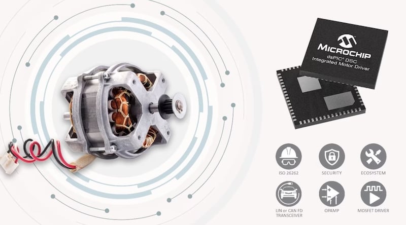 New dsPIC33 DSC-based integrated motor drivers
