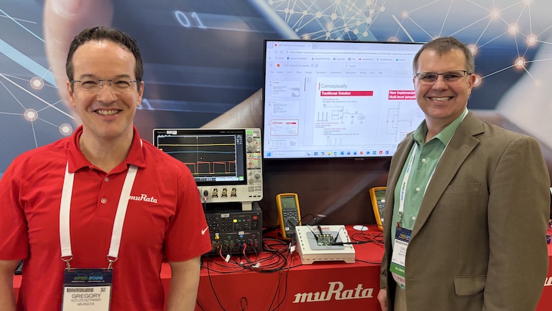 pSemi demonstrates the PE26100 to All About Circuits at APEC 2026
