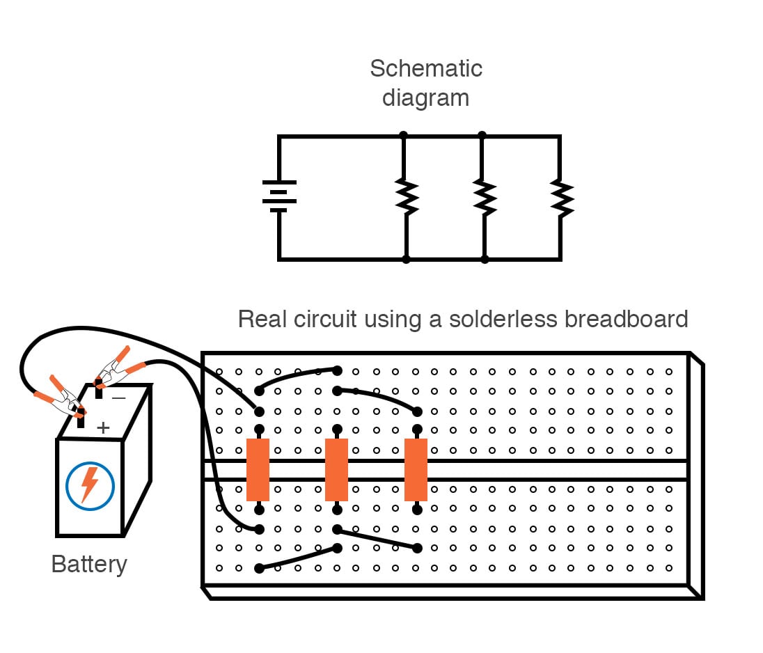 Series Parallel Circuit Breadboard