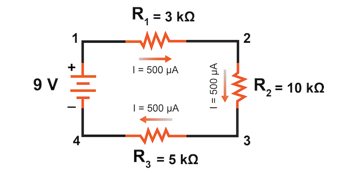 Formula For Calculating Total Voltage In A Series Circuit Wiring Flash