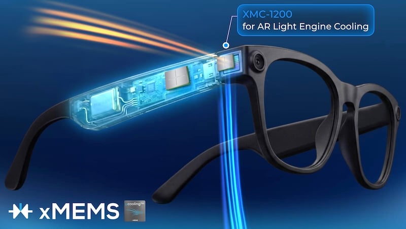 xMEMS Launches ‘World’s Smallest Active Micro Fan’ for Smart Glasses - News