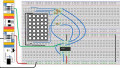 Build a 4-Bit Binary Counter with 5x7 LED Matrix