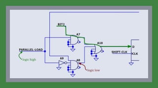 Creating a Parallel-Load Shift Register in LTspice