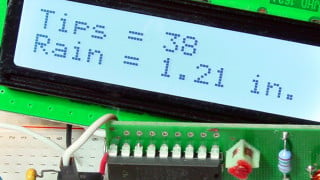 Build a Wireless “Tipping Bucket” Rain Gauge, Part 3—Receiver, PICAXE, and LCD