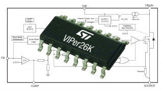 High-Voltage Converter from STMicroelectronics Incorporates 1050 V MOSFET