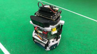 Autonomous Robot Takes to the Soccer Field to Aim, Pass, and Score
