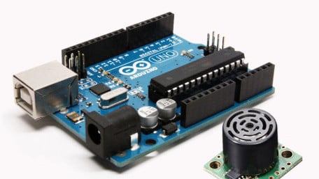 Turning on a Light with Ultrasonic Motion Detection
