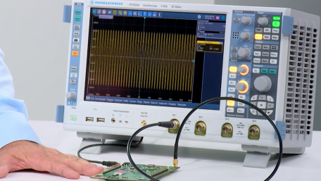 Capturing of Intermittent RF Signals with the Zone Trigger with an Oscilloscope