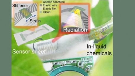 Flexible Sensor Prototype to Discretely Monitor the Inside of Pipes