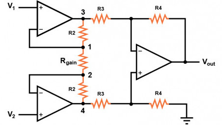 Instrumentation Amplifier Gain Calculator - Engineering Calculators & Tools