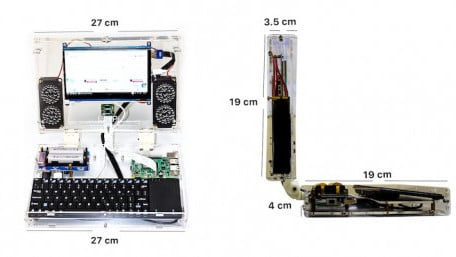DIY Modular Laptop Runs on Raspberry Pi SBC