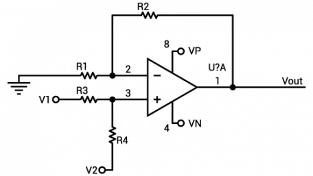 Op-Amp Voltage and Gain Calculator