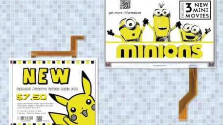 New Low-Power e-Paper Displays from Pervasive Displays Feature Yellow e-Ink