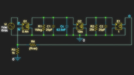 Shunt Capacitance Compensation in Operational Amplifiers