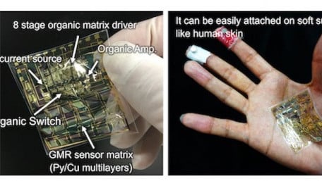 Osaka University Develops the Thinnest and Lightest Magnetic Sensor Matrix Sheet System
