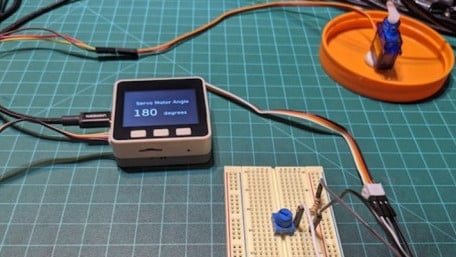 Controlling a Potentiometer-based Servo Motor Using a M5Stack Core
