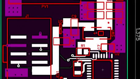 PCB Layout for a Photovoltaic Power Supply for Microcontroller Circuits