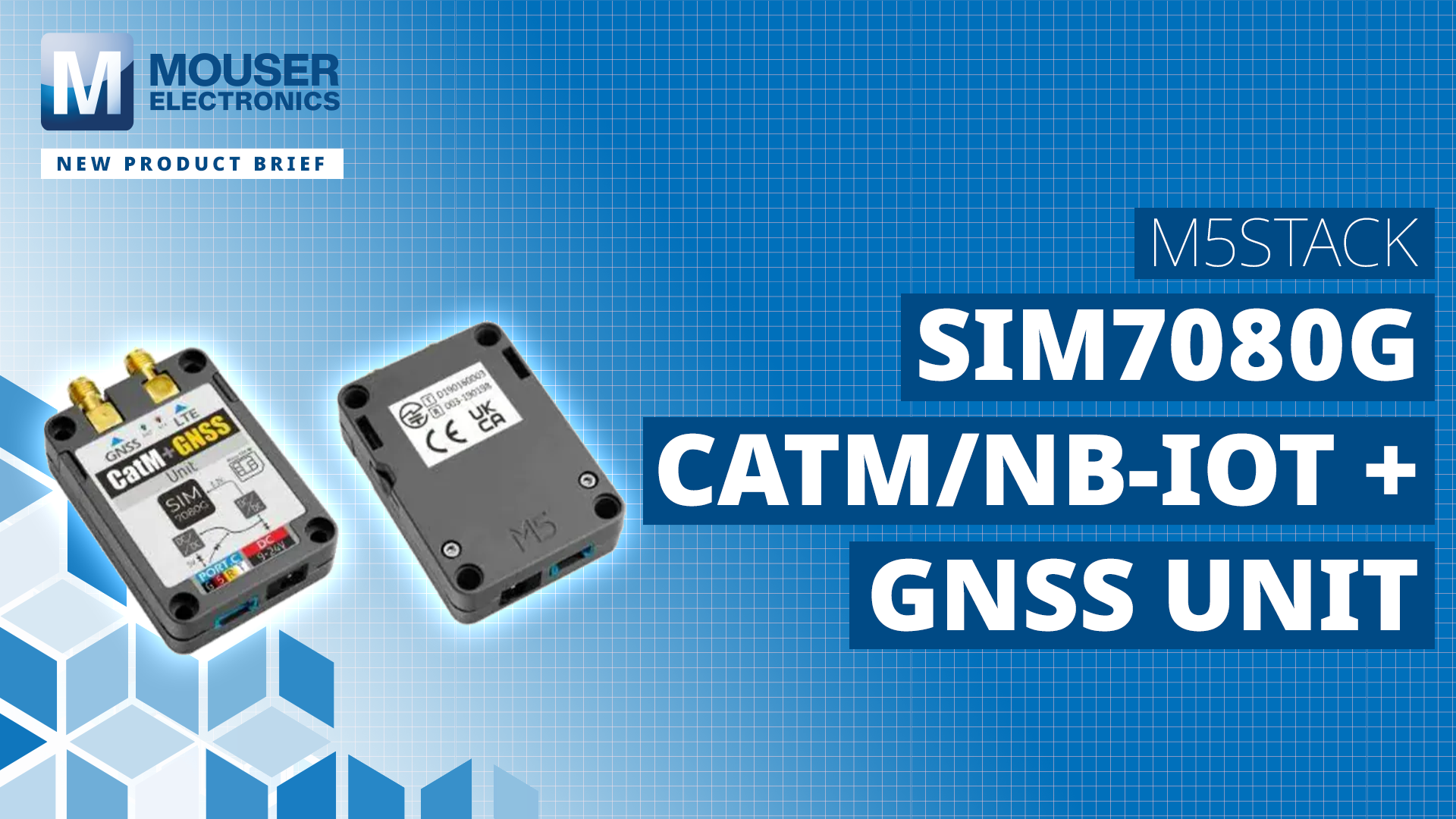 M5Stack SIM7080G CatM, NB-IoT + GNSS Unit | New Product Brief - New ...